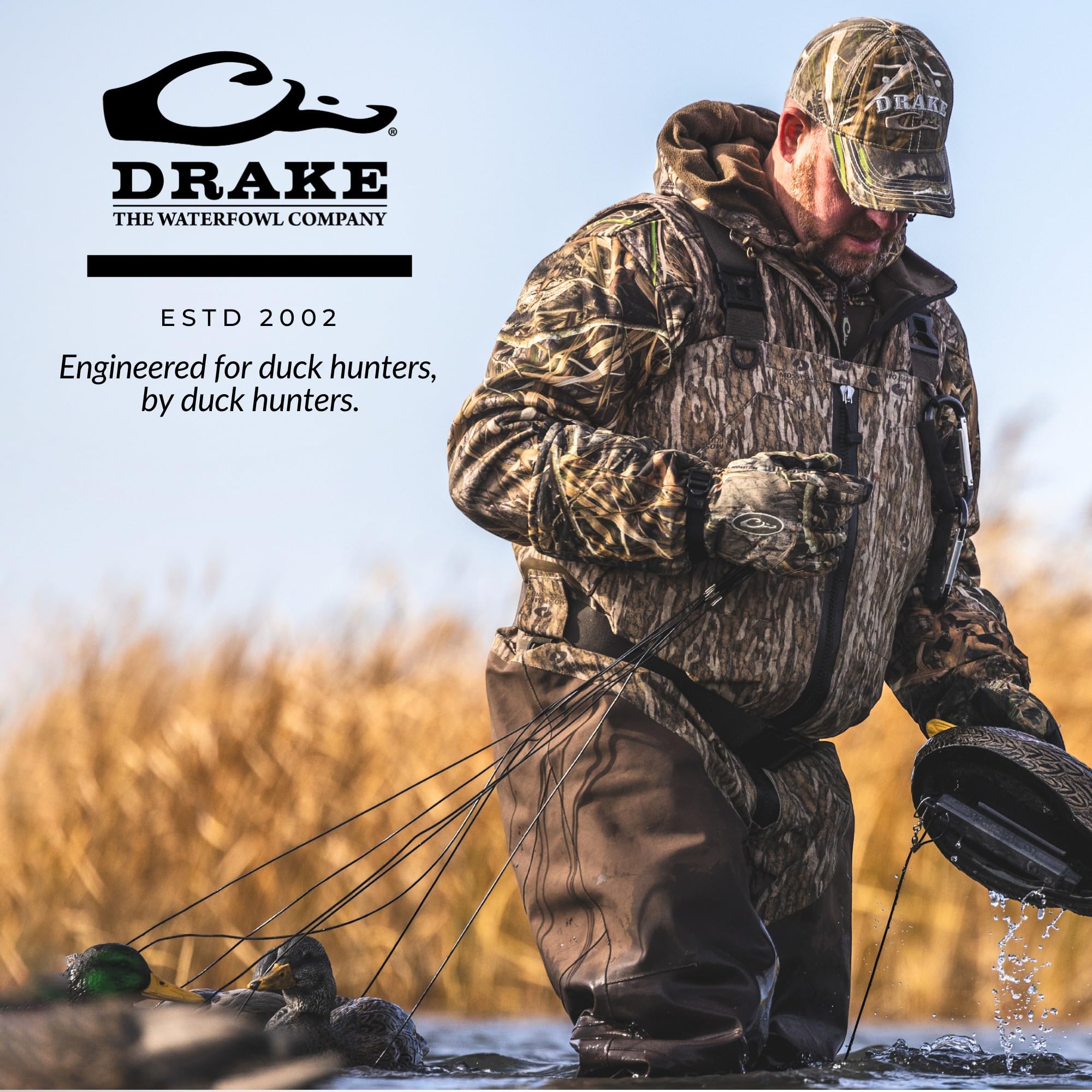 Drake Waterfowl Men's MST Jean Cut Under Wader 2.0 Pant, Mossy Oak